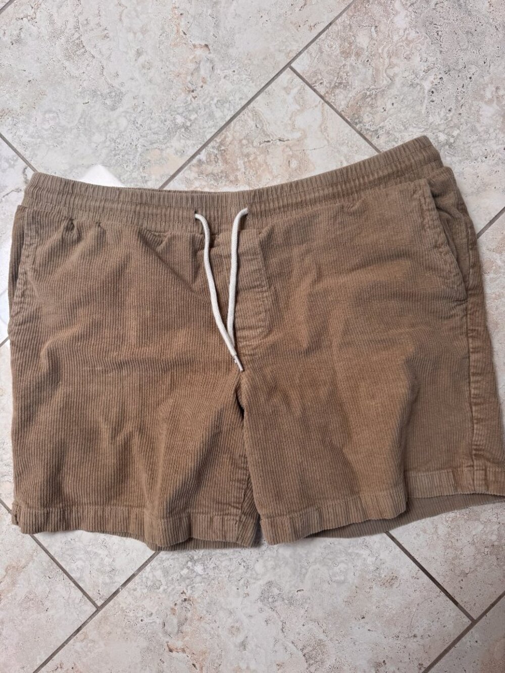 RSQ Corduroy Pull-On Shorts, Tan/Khaki